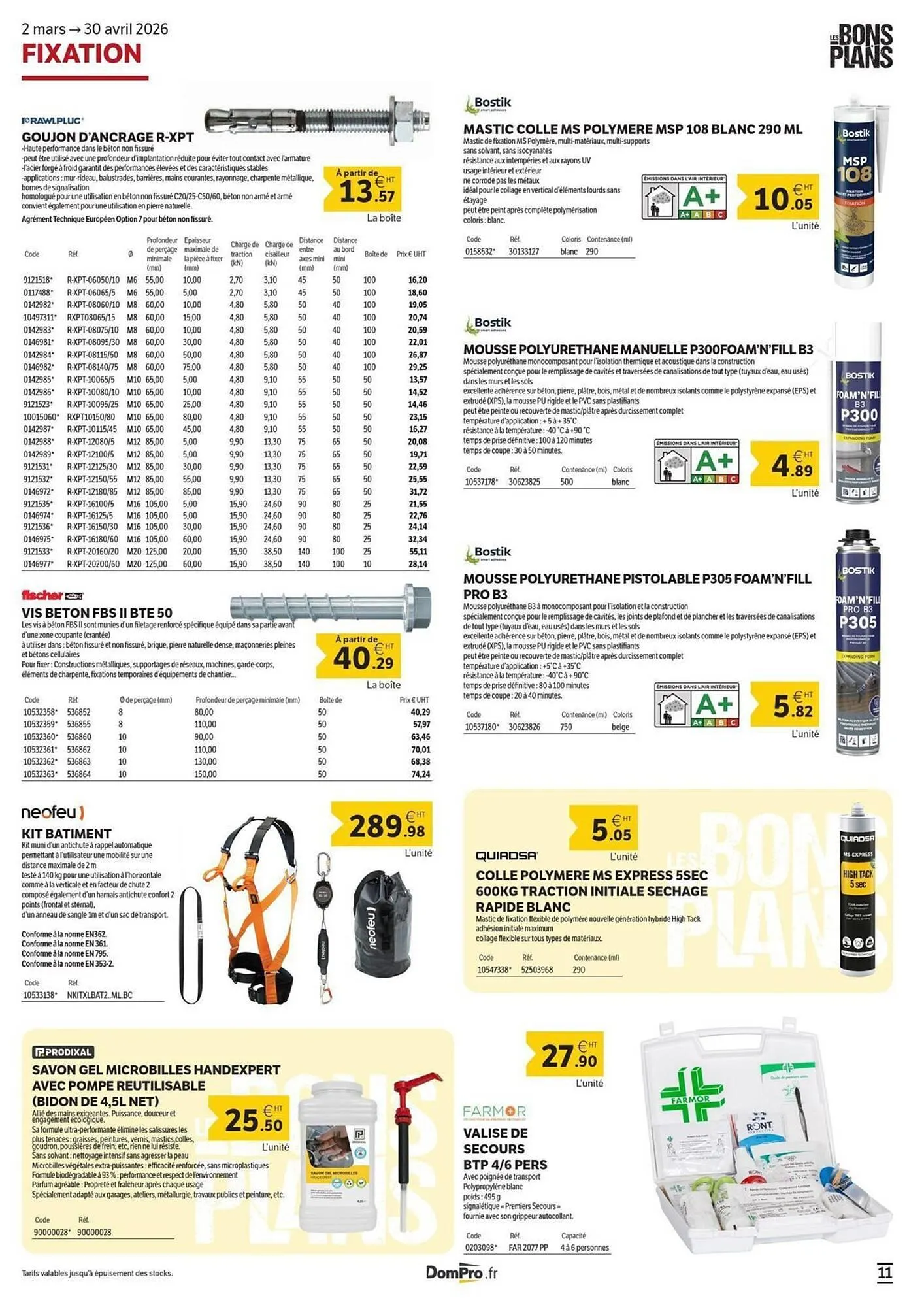 Catalogue DomPro du 3 mars au 30 avril 2026 - Catalogue page 11