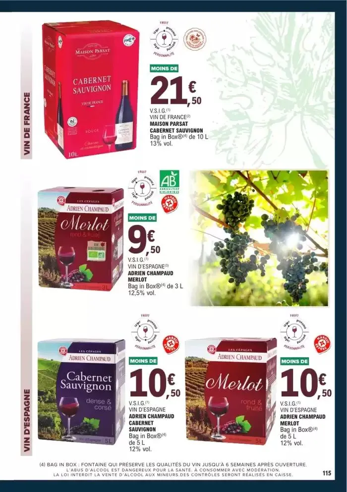 GUIDES DES VINS 2024/2025 du 1 avril au 31 décembre 2025 - Catalogue page 17