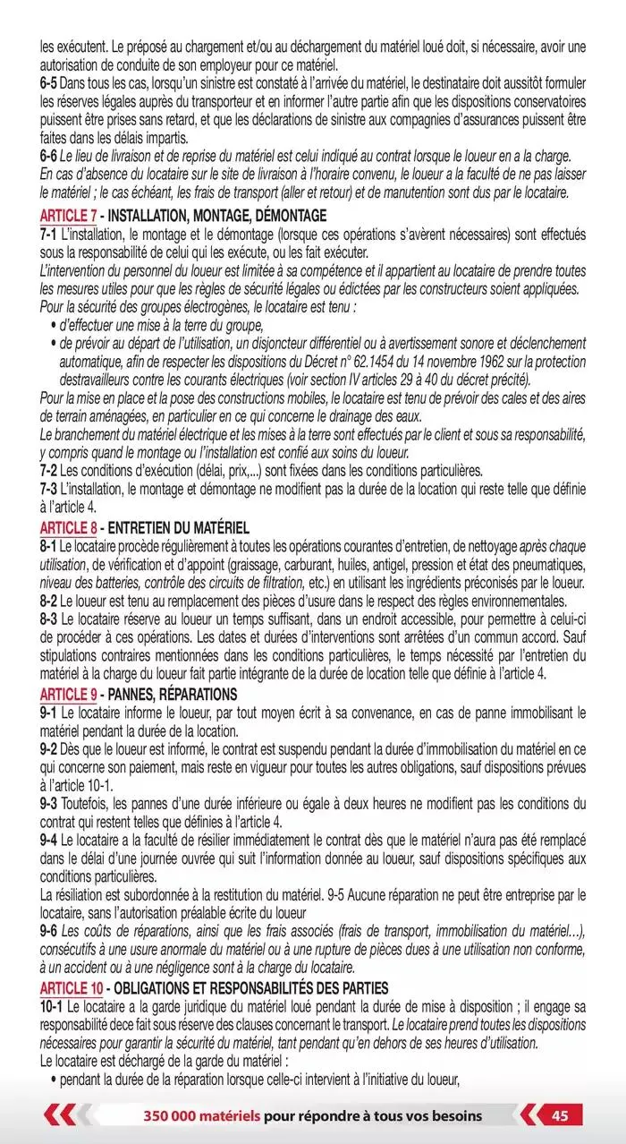 Tarifs professionnels du 3 janvier au 31 décembre 2025 - Catalogue page 47