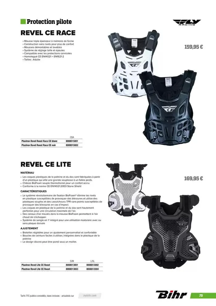 FLY RACING 2025 du 20 novembre au 31 août 2025 - Catalogue page 77