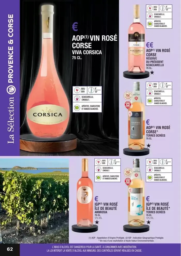 GUIDE DES VINS 2025 2026 du 27 février au 31 janvier 2027 - Catalogue page 62