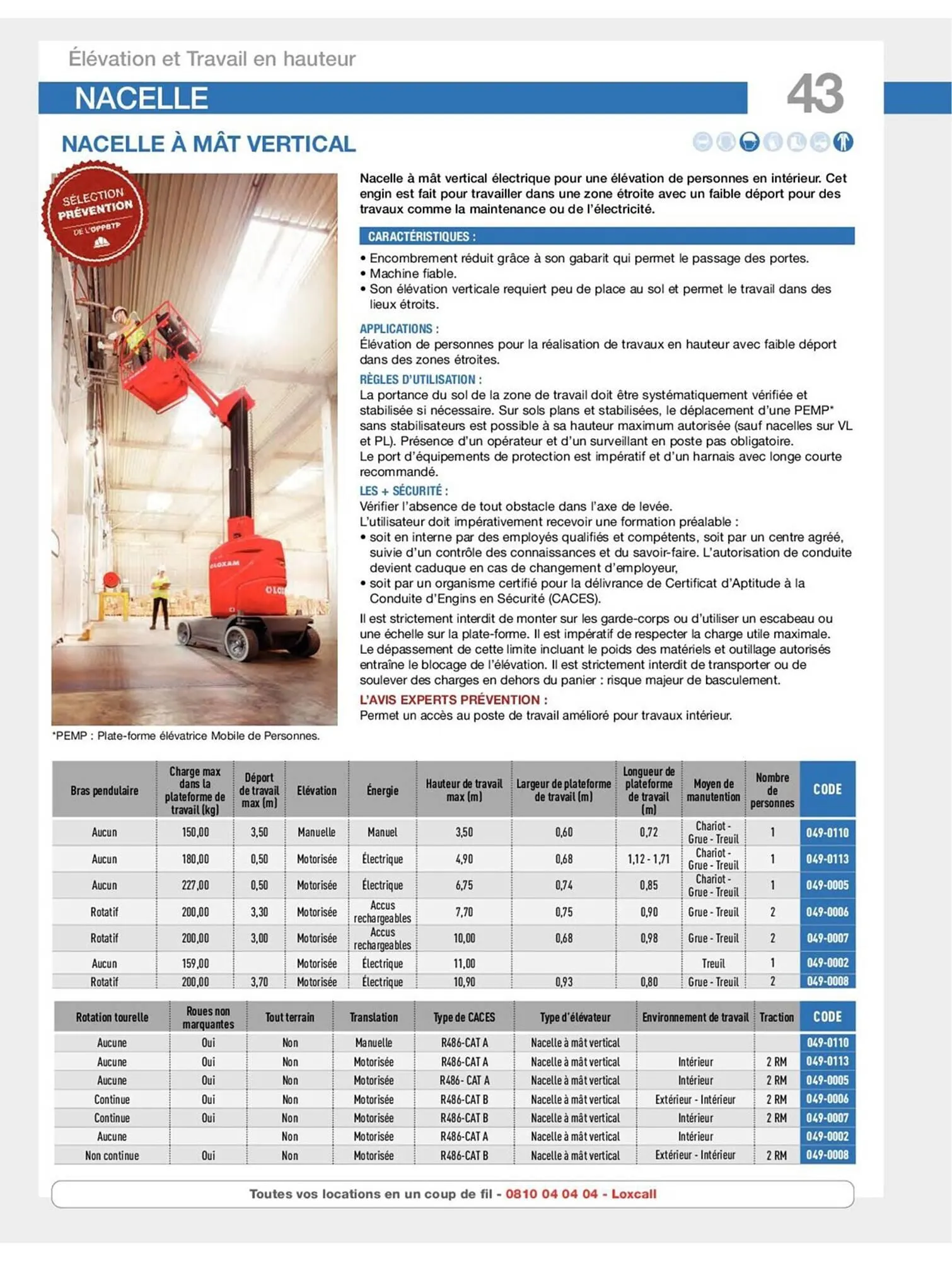 Catalogue Loxam du 19 avril au 31 décembre 2023 - Catalogue page 45