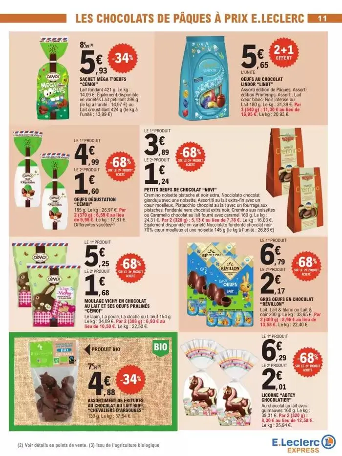 DEPENSER MOINS 5 PÂQUES - EXPRESS du 8 avril au 19 avril 2025 - Catalogue page 11