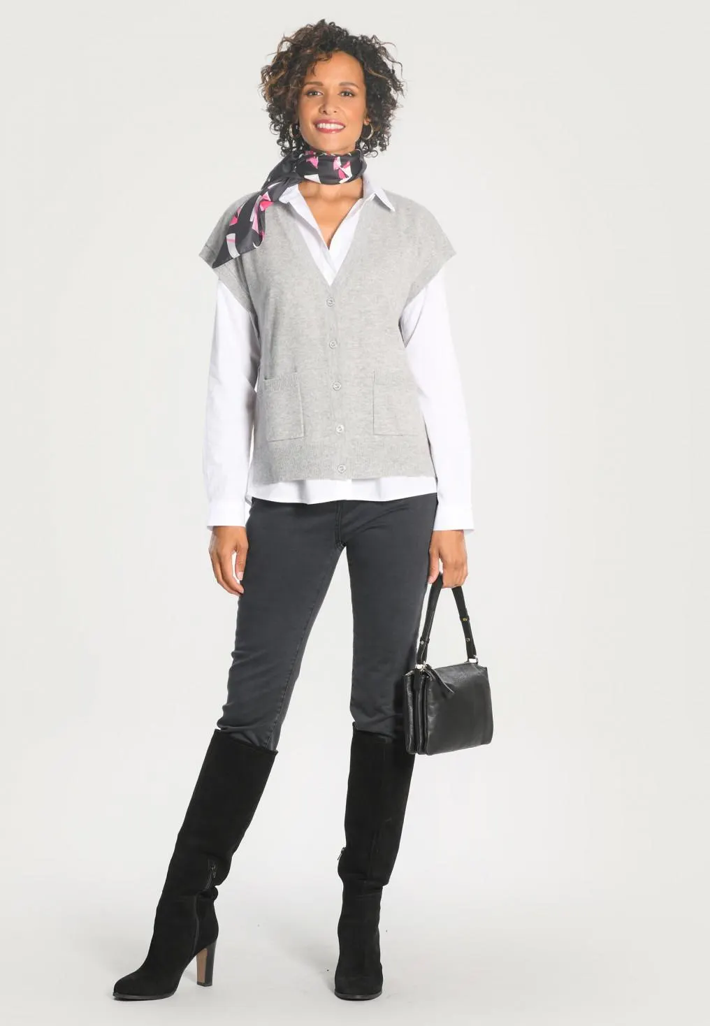 COSMOS - GILET - GRIS CHINE