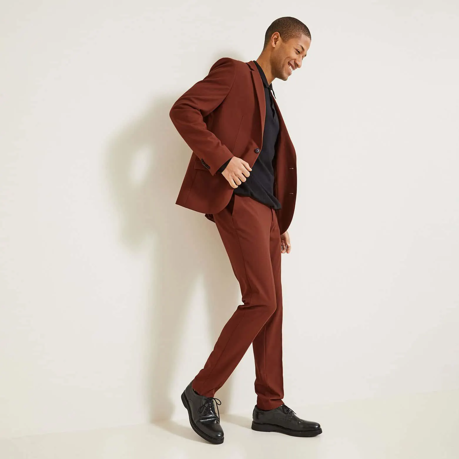 Costume 2 pièces extra slim bi-stretch - Rouge