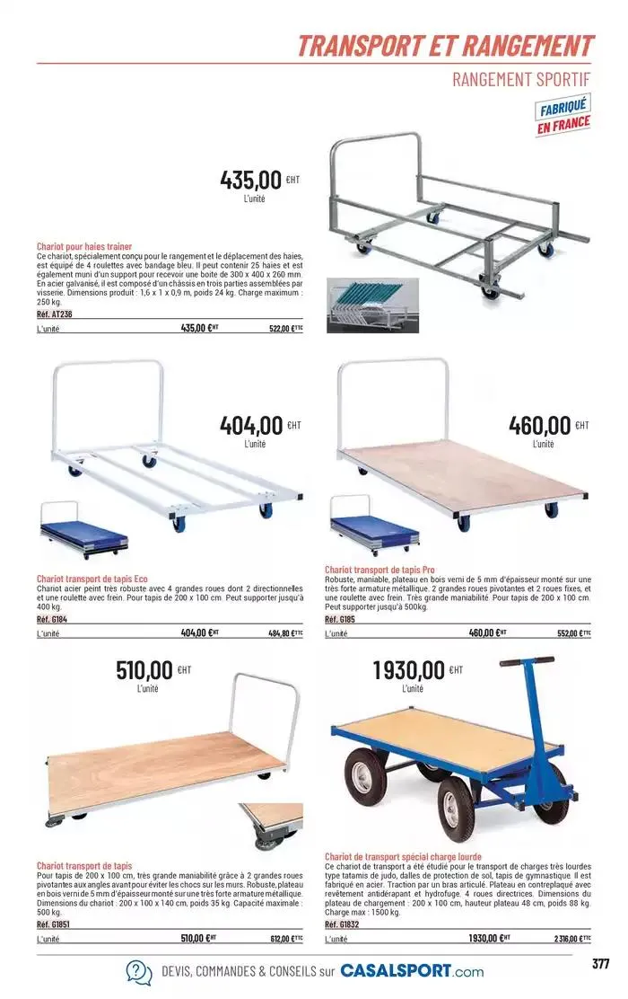 ÉQUIPEMENT SPORTIF du 6 mars au 31 décembre 2025 - Catalogue page 349