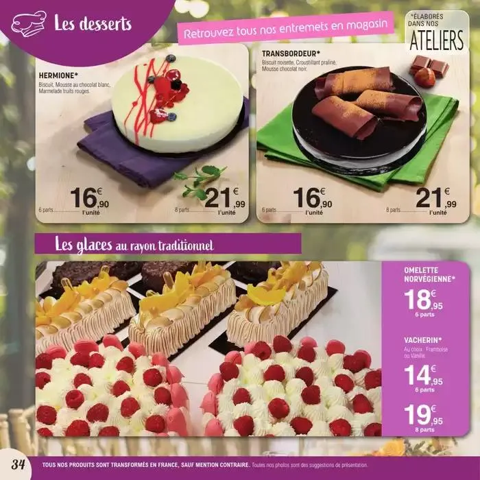 CARTE TRAITEUR PERMANENTE du 3 avril au 30 mars 2026 - Catalogue page 34