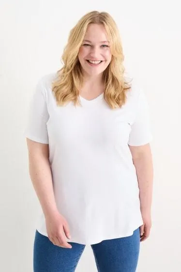 Multipack of 2 - V-neck T-shirt - LYCRA®