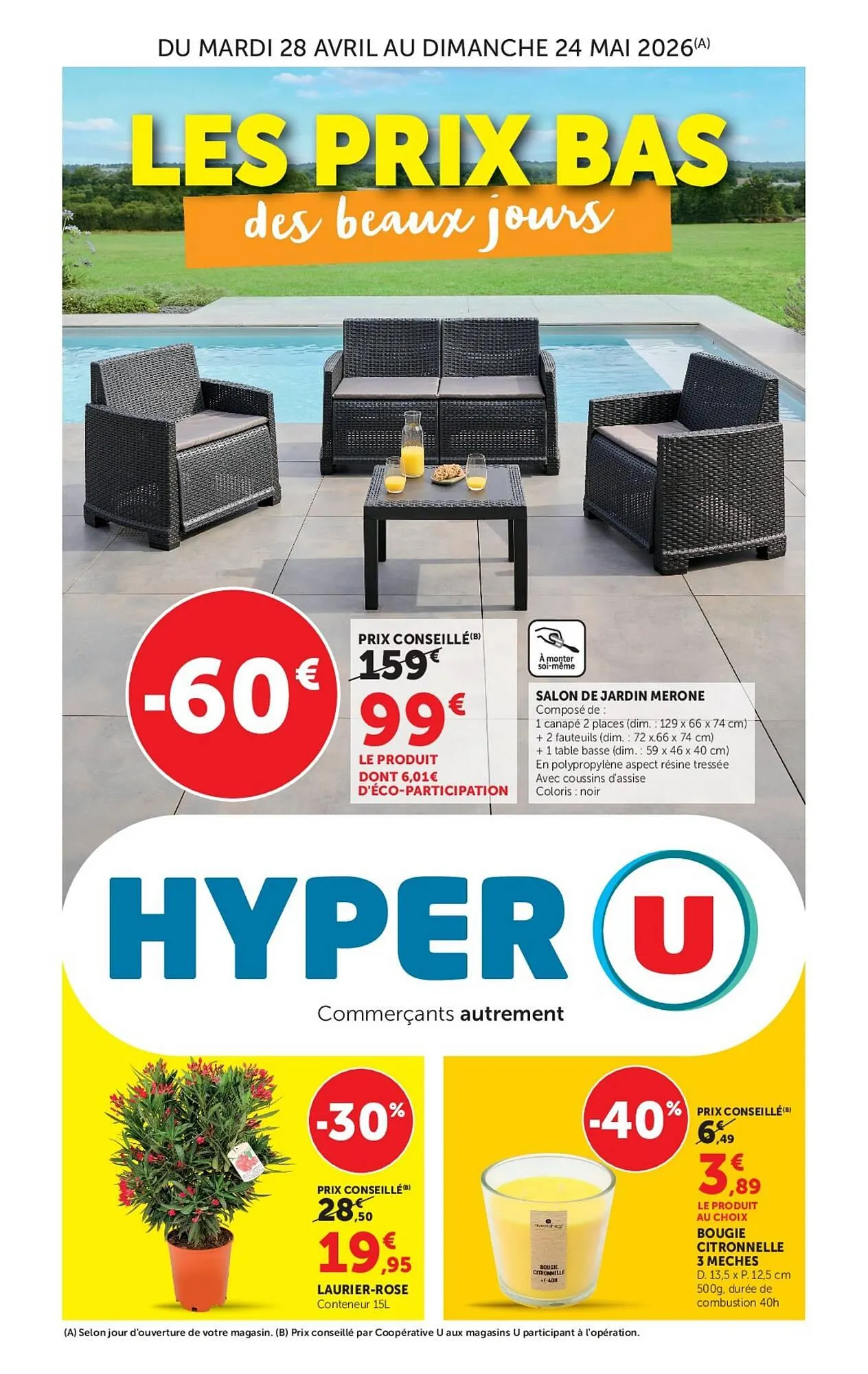 Catalogue Hyper U du 28 avril au 24 mai 2026 - Catalogue page 1