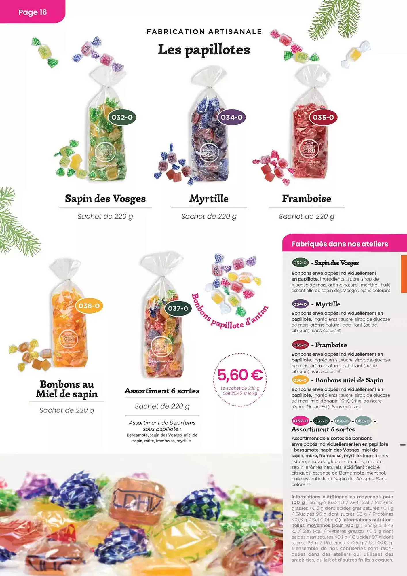 Catalogue Confiserie des Hautes Vosges du 20 mai au 31 décembre 2025 - Catalogue page 16
