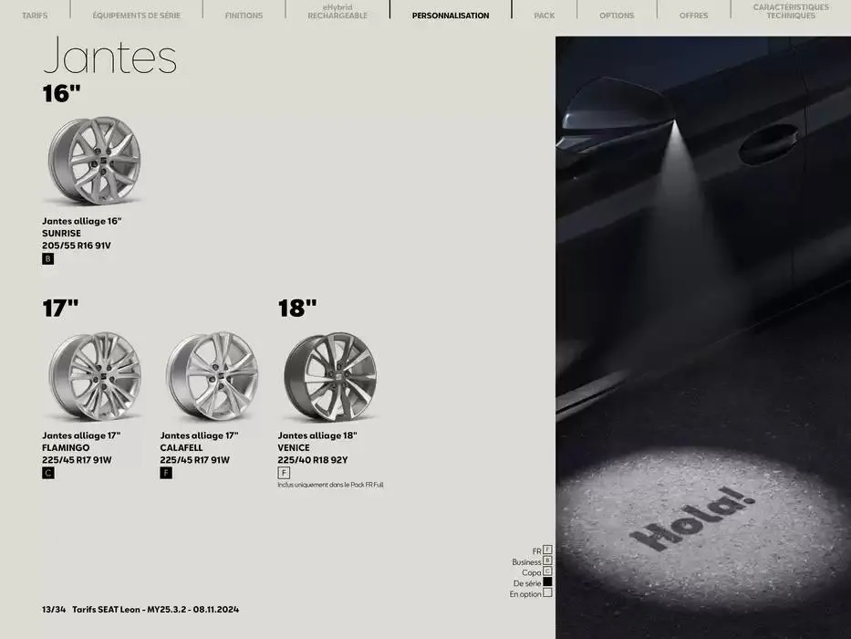 SEAT Leon 5 portes du 11 novembre au 9 novembre 2025 - Catalogue page 13