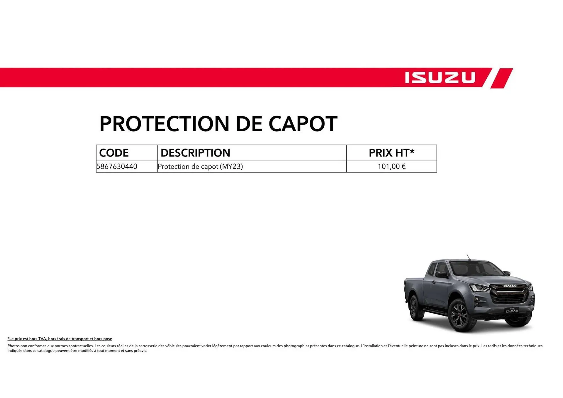 Catalogue Isuzu du 15 octobre au 15 octobre 2025 - Catalogue page 72