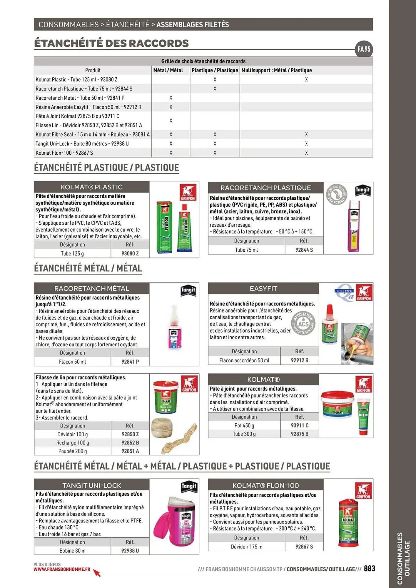 Catalogue Chausson Matériaux du 24 septembre au 31 décembre 2025 - Catalogue page 883