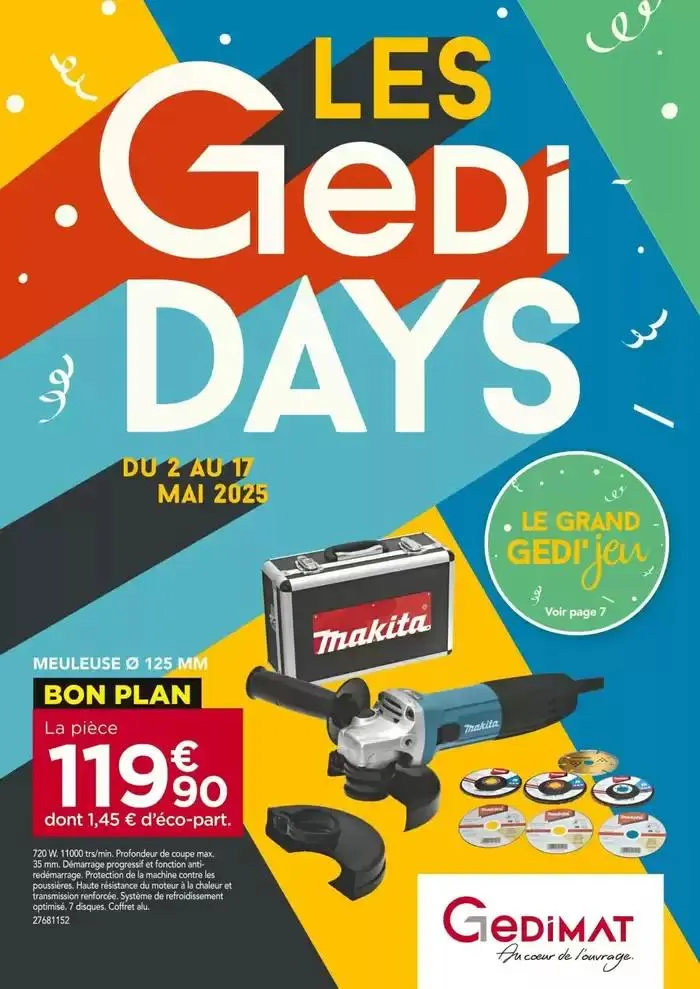 Les Gedi Days du 2 mai au 17 mai 2025 - Catalogue page 1