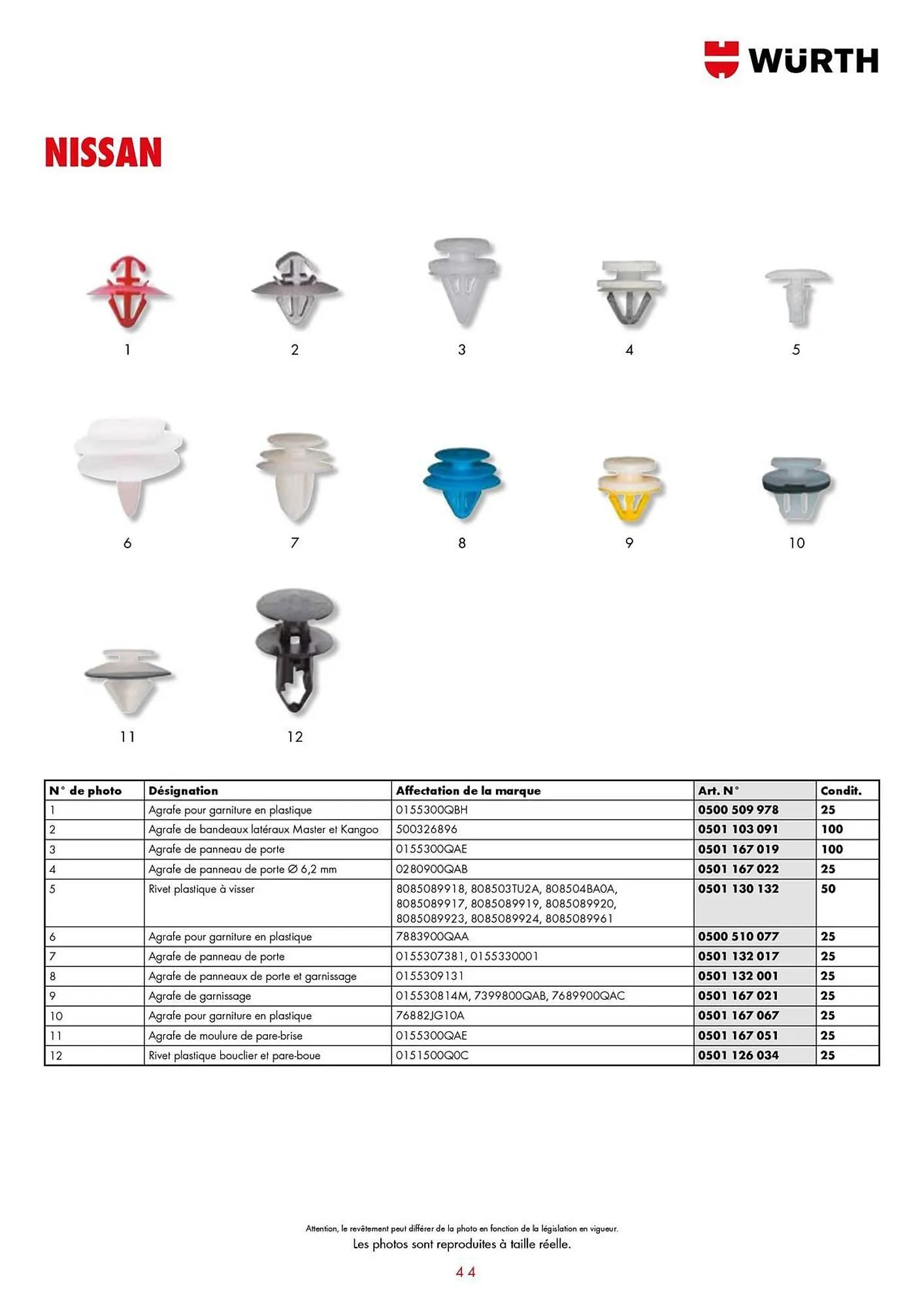 Catalogue Würth du 21 janvier au 31 décembre 2025 - Catalogue page 44