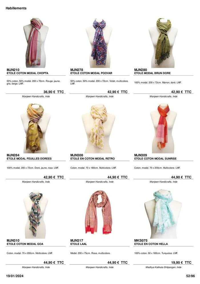 ARTISANAT . DéCORATION . MODE . JOUETS du 9 février au 31 août 2024 - Catalogue page 54