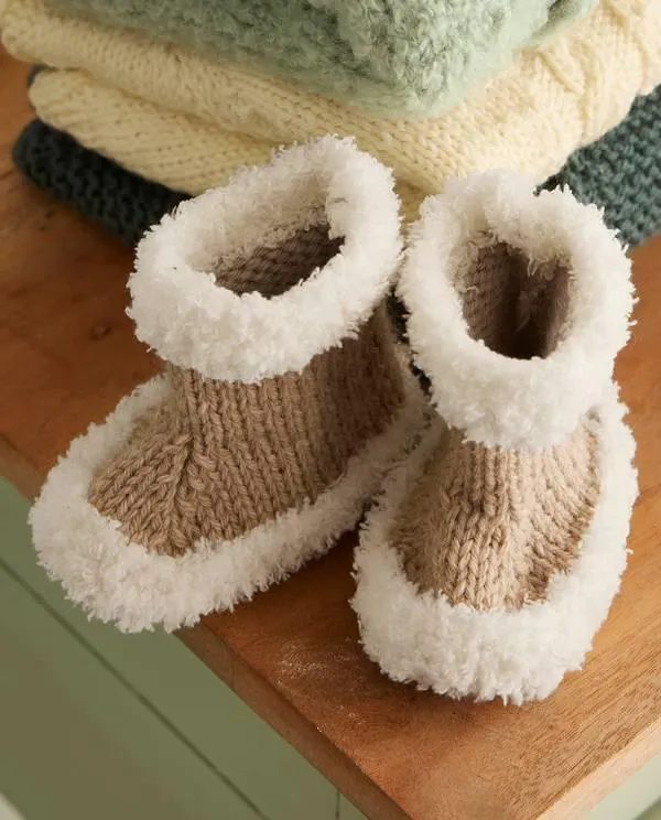 Modèle Chaussons Bébé Hoshi Naturel