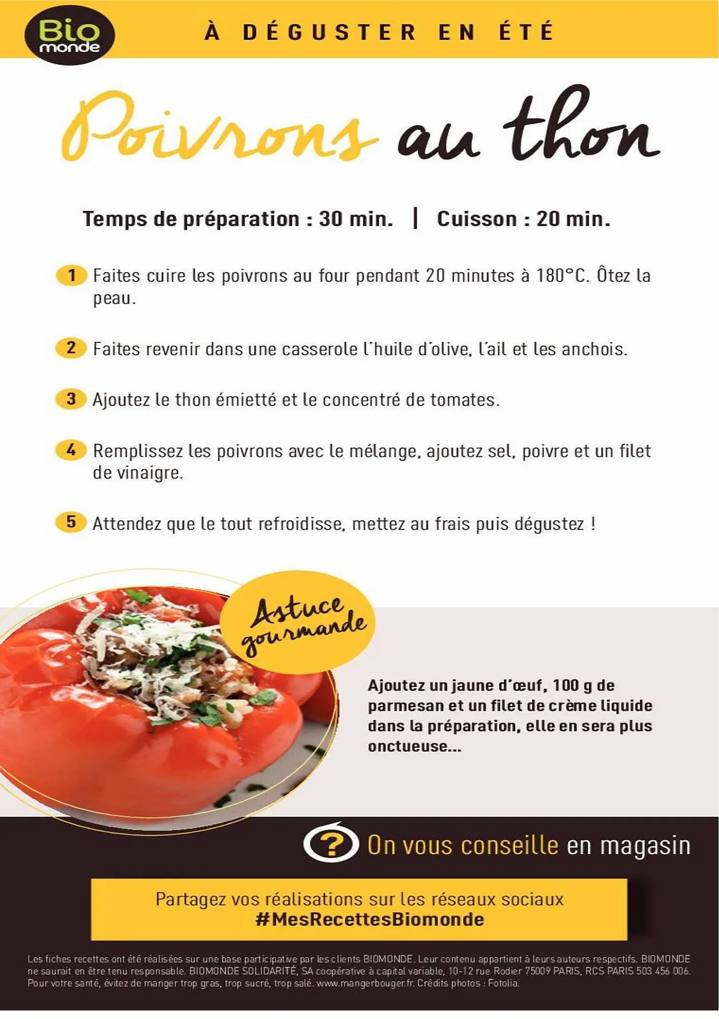 Catalogue Biomonde du 10 mai au 31 août 2023 - Catalogue page 11