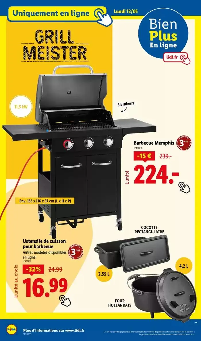 Chez Lidl, retrouvez des accessoires pour la cuisine, le bureau et bien plus encore ! du 8 mai au 12 mai 2025 - Catalogue page 38