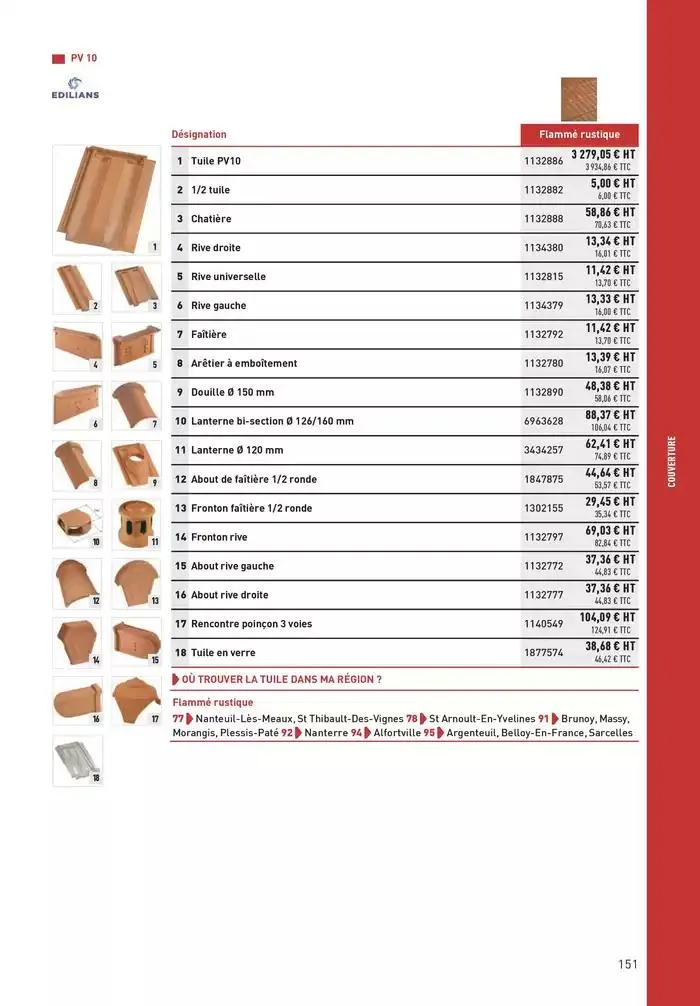 Matériaux 2025 du 1 janvier au 31 décembre 2025 - Catalogue page 151
