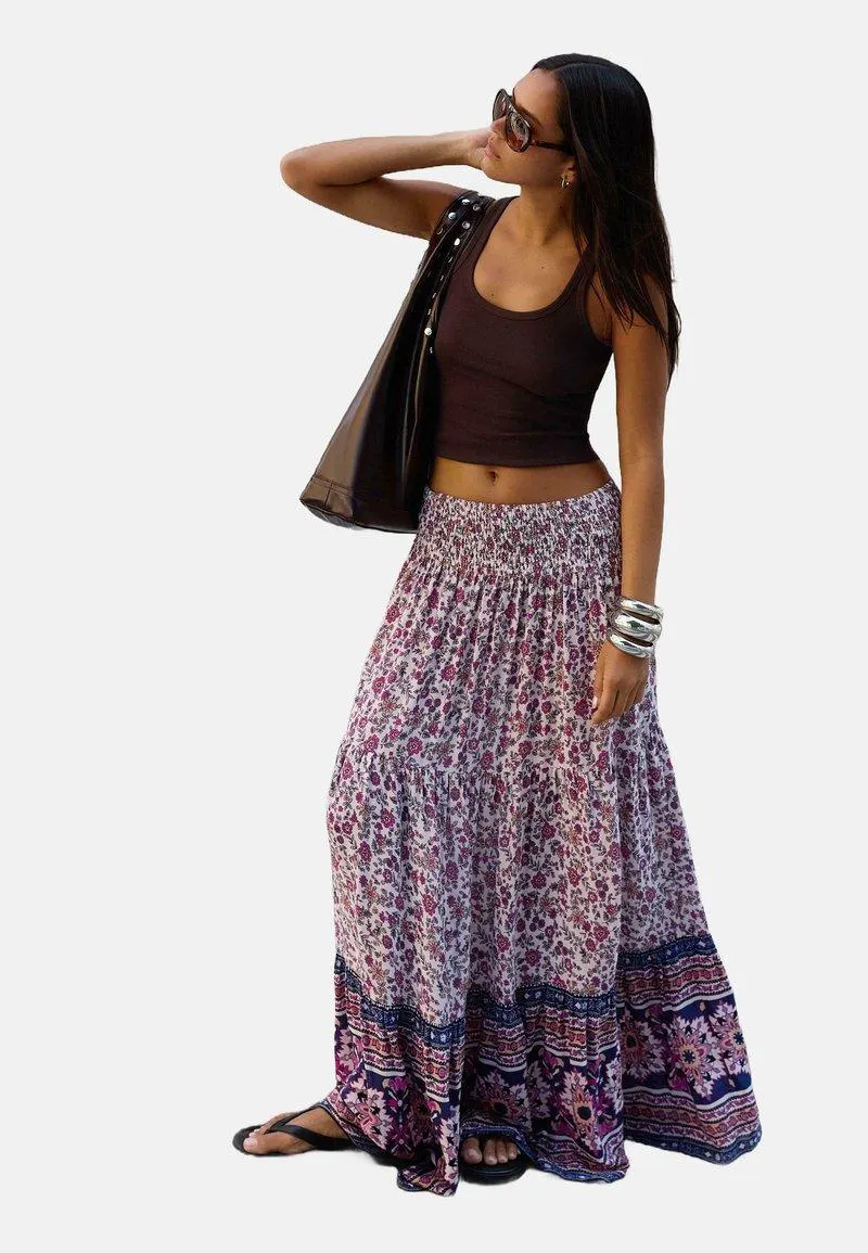 BOHO - Jupe plissée - royal blue