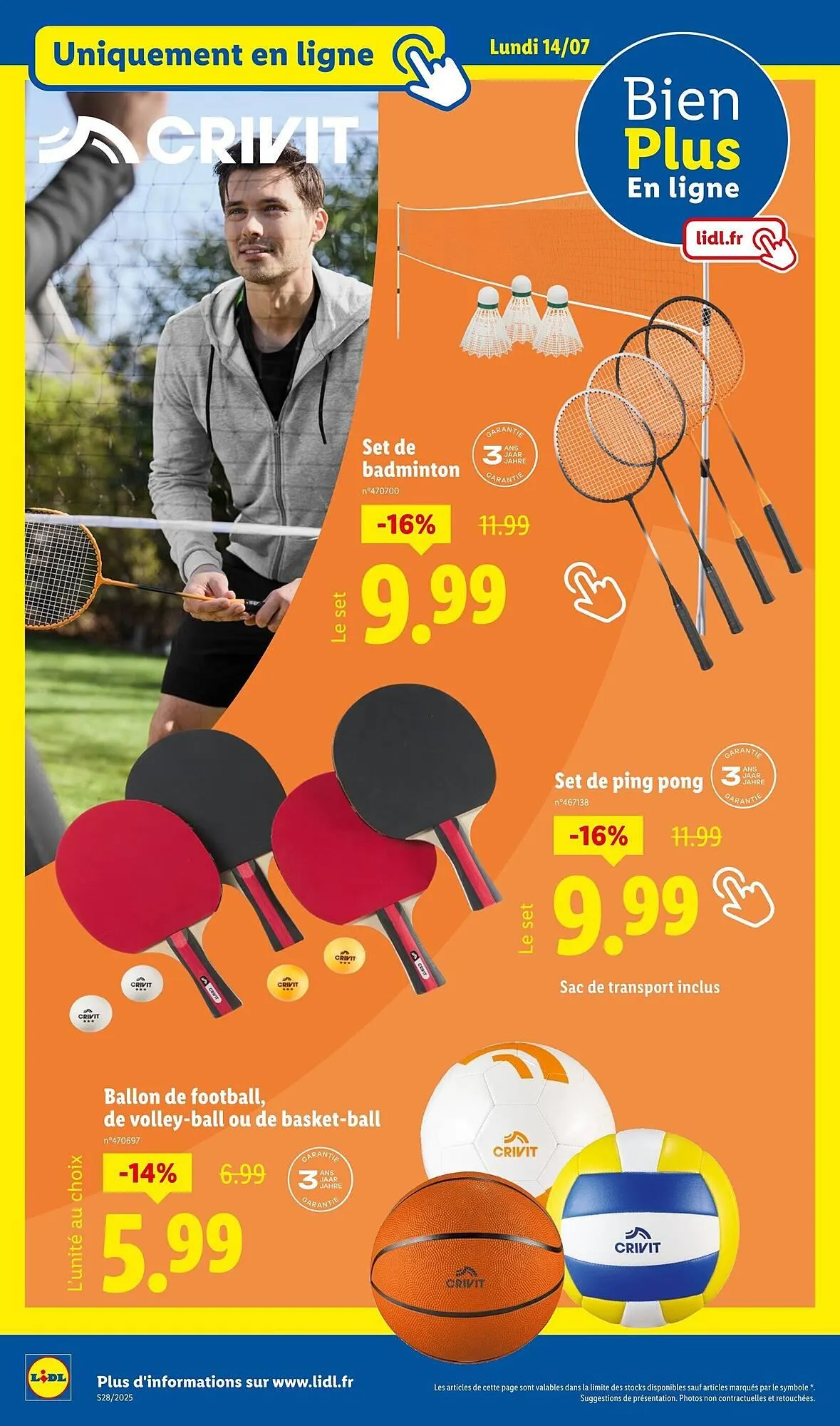 Catalogue Lidl du 10 juillet au 14 juillet 2025 - Catalogue page 42