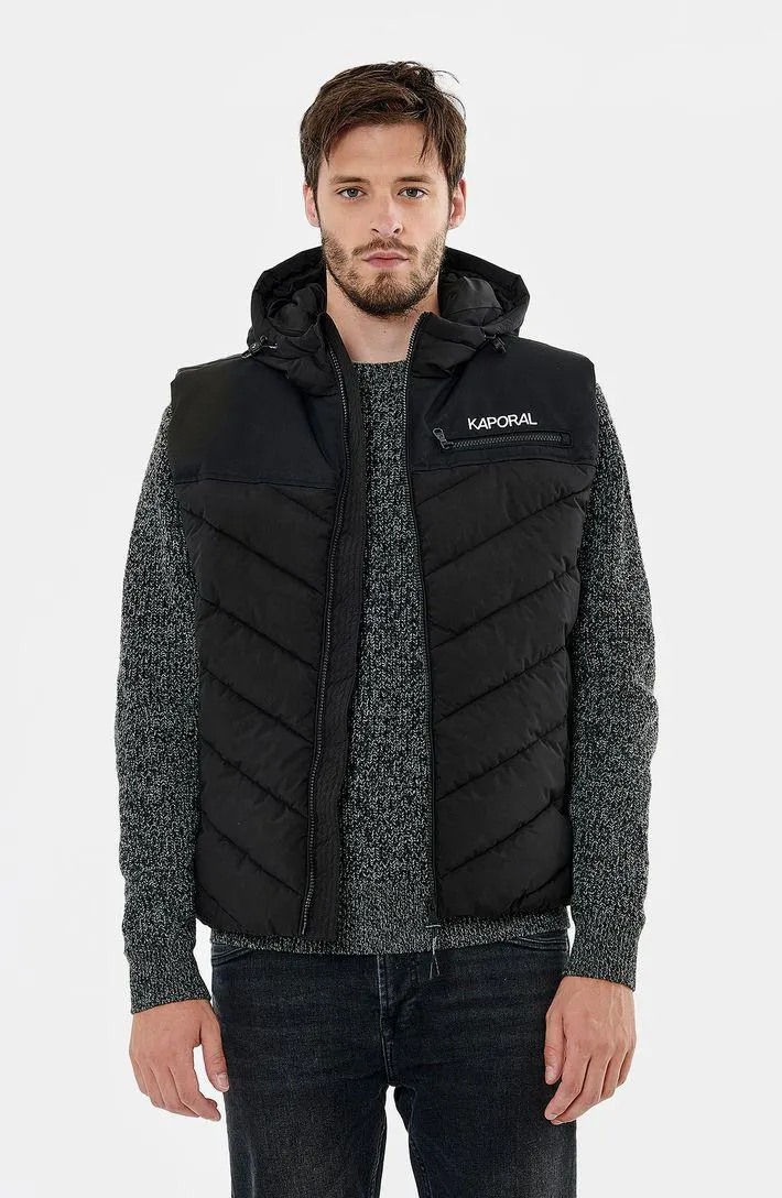 Doudoune sans manches noire homme « Aqua-réactive »