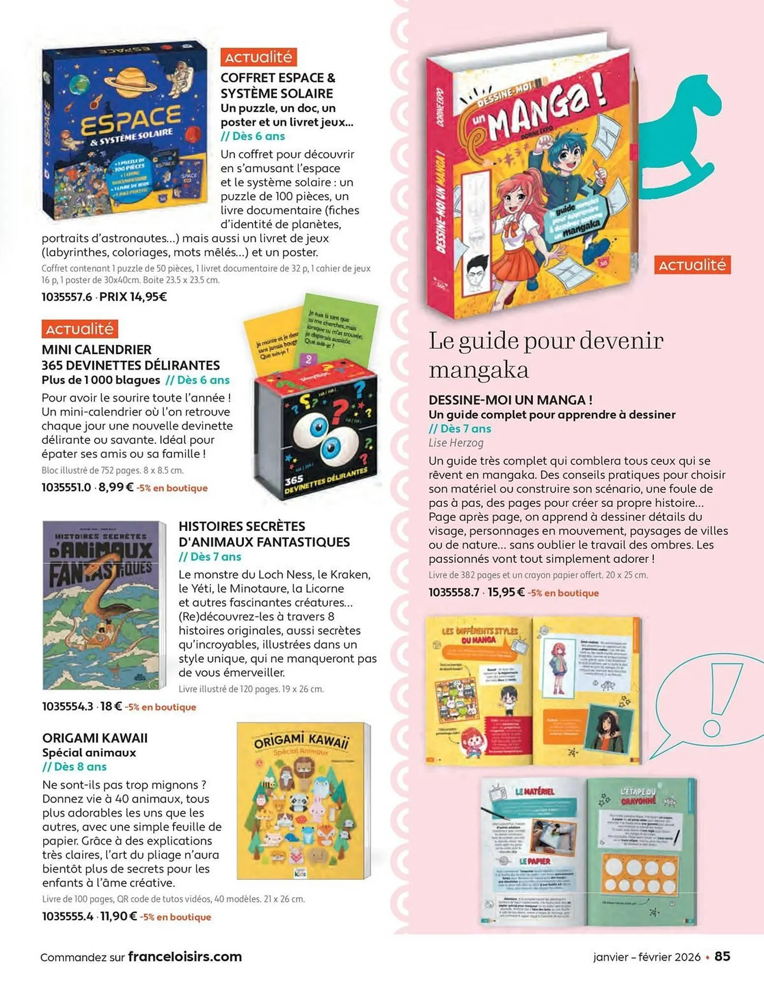 Catalogue France Loisirs du 1 janvier au 28 février 2026 - Catalogue page 85