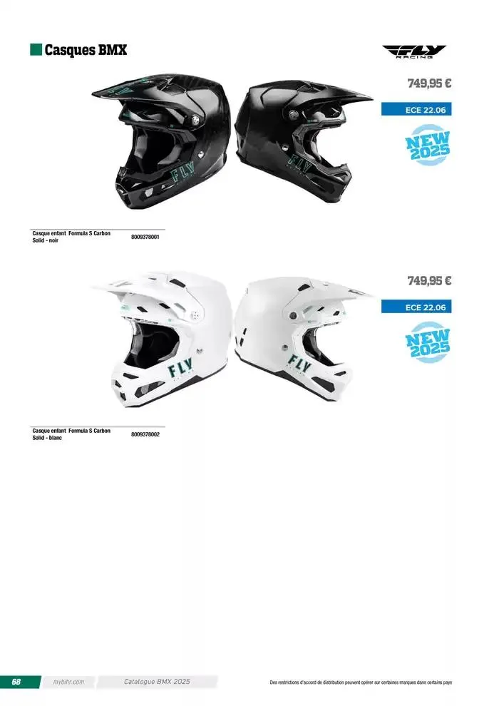 FLY RACING BMX 2025 du 12 avril au 31 décembre 2025 - Catalogue page 68