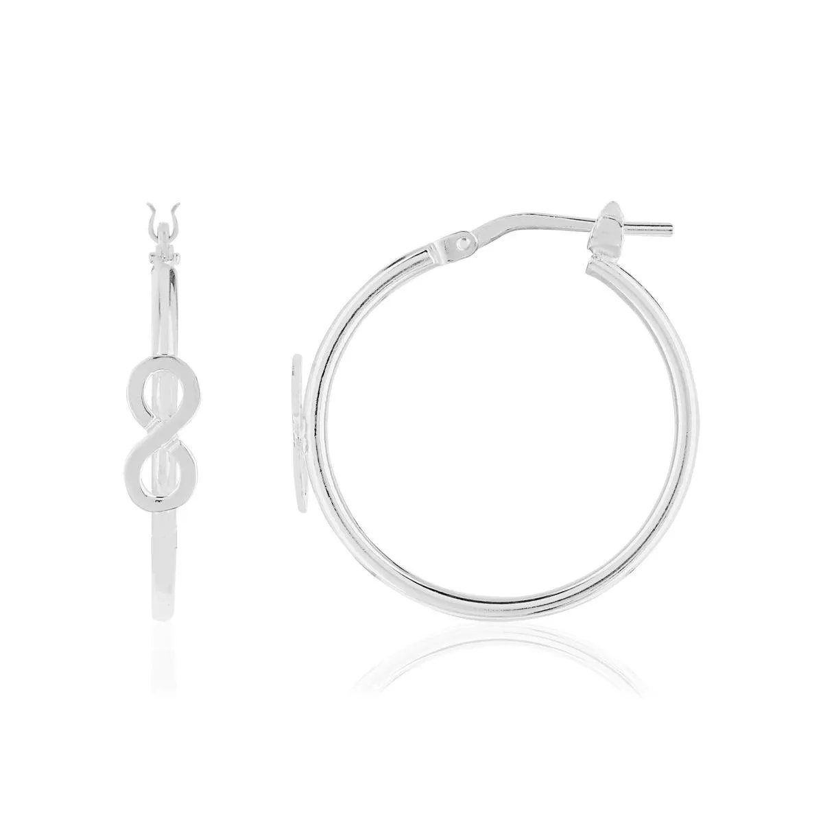 Créoles argent 925 infini 24 mm