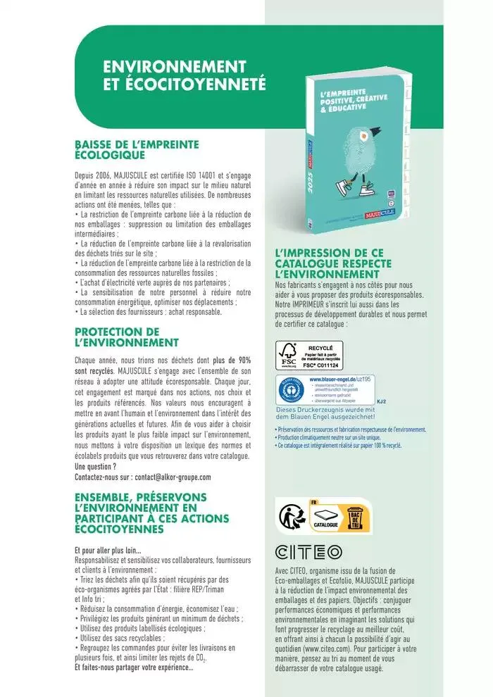 Education And Loisirs Majuscule 2025 du 5 mars au 31 décembre 2025 - Catalogue page 8