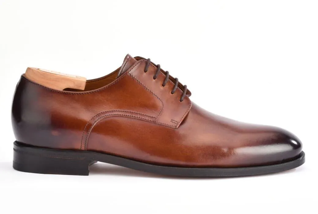 Derby homme châtaigne patiné - PENFORD