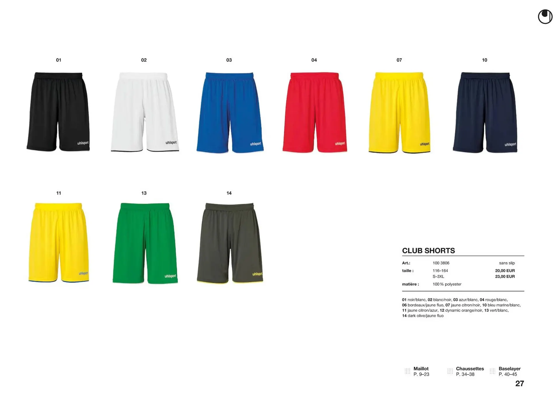 Catalogue Uhlsport du 1 mars au 31 décembre 2023 - Catalogue page 27
