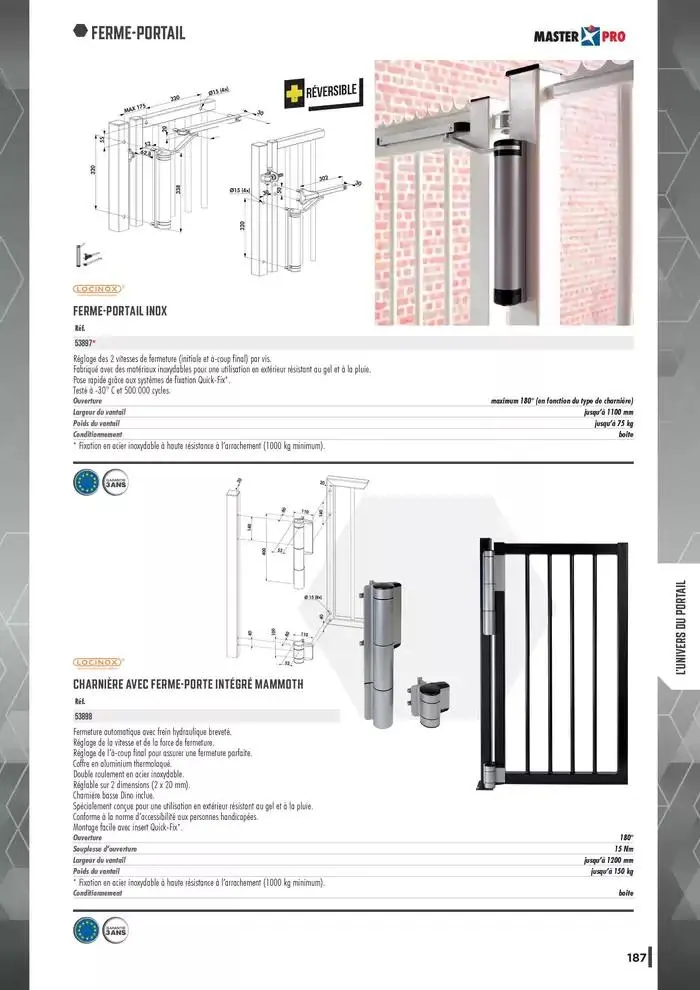 Guide Quincaillerie Serrurerie 2025 - 2026 du 1 avril au 1 avril 2026 - Catalogue page 189