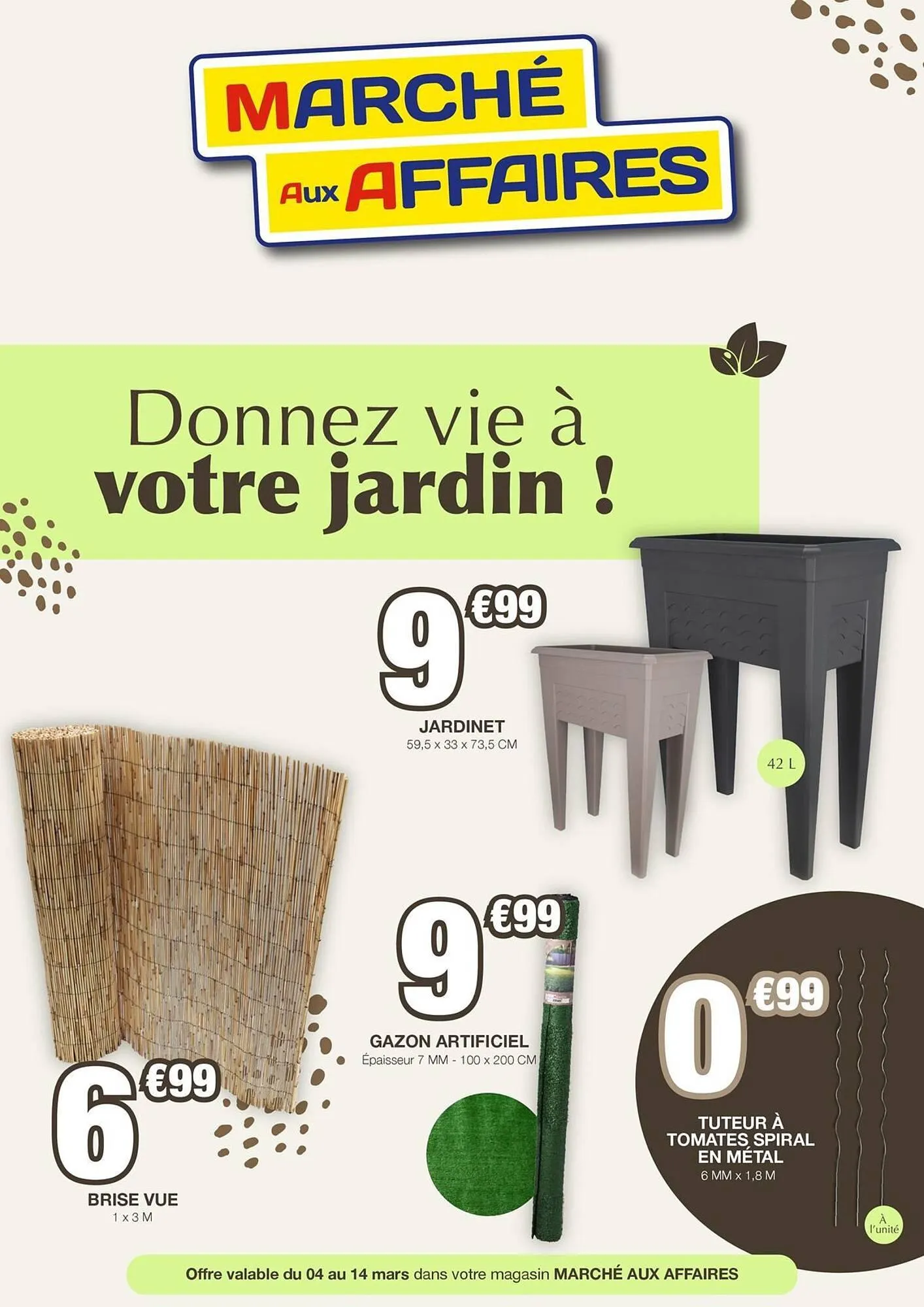 Catalogue Marché aux Affaires du 5 mars au 14 mars 2026 - Catalogue page 1