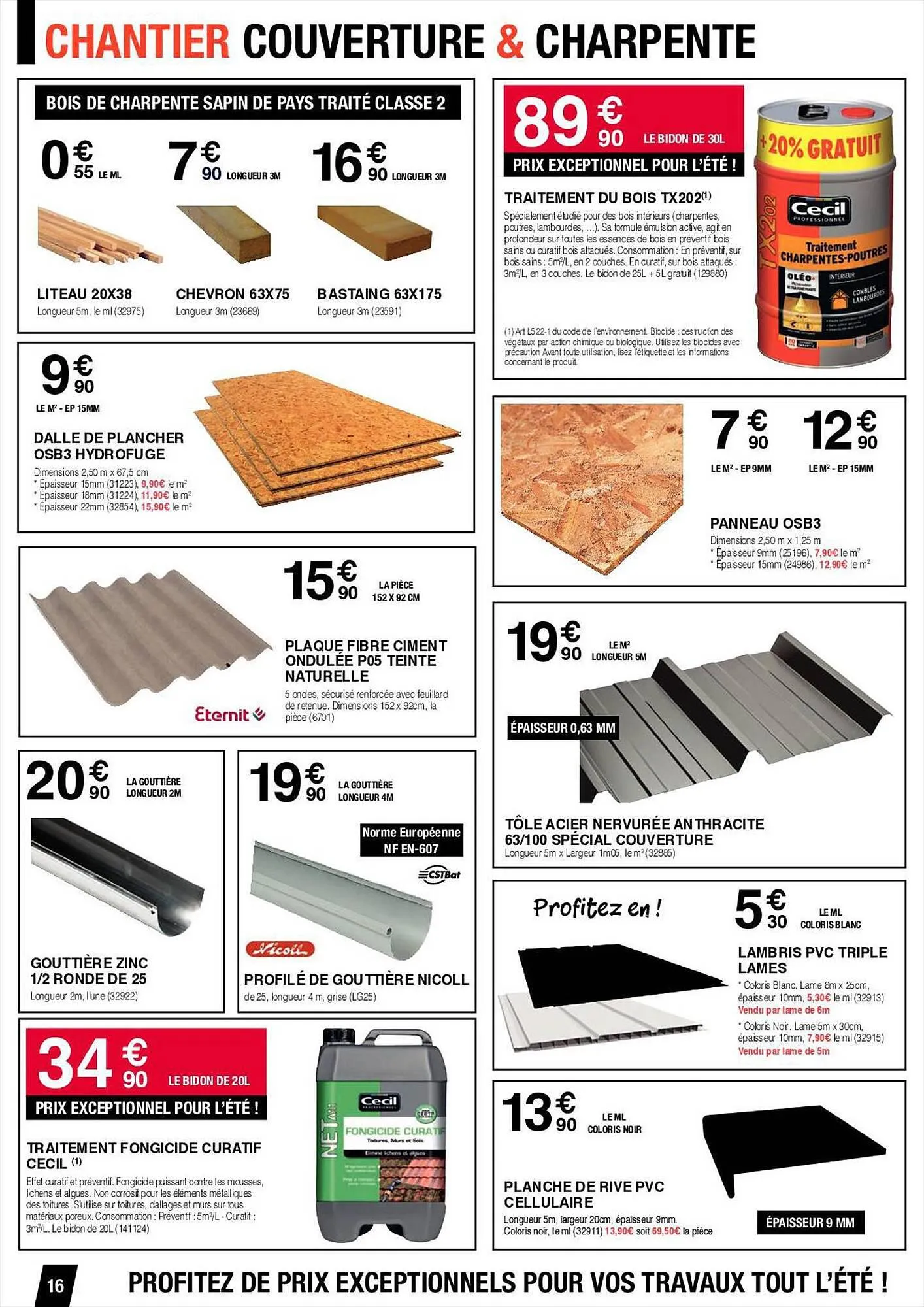 Catalogue Chretien Matériaux du 6 juillet au 19 août 2023 - Catalogue page 16