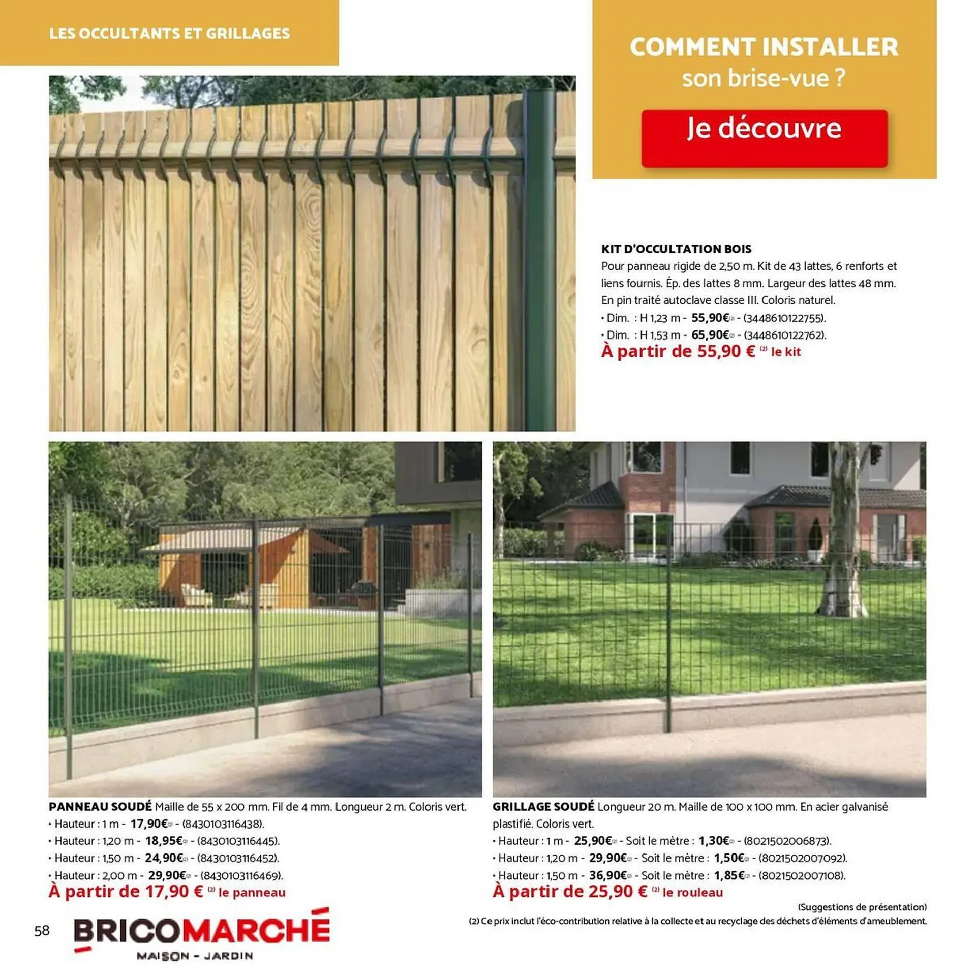 Catalogue Bricomarché du 1 octobre au 29 novembre 2025 - Catalogue page 58
