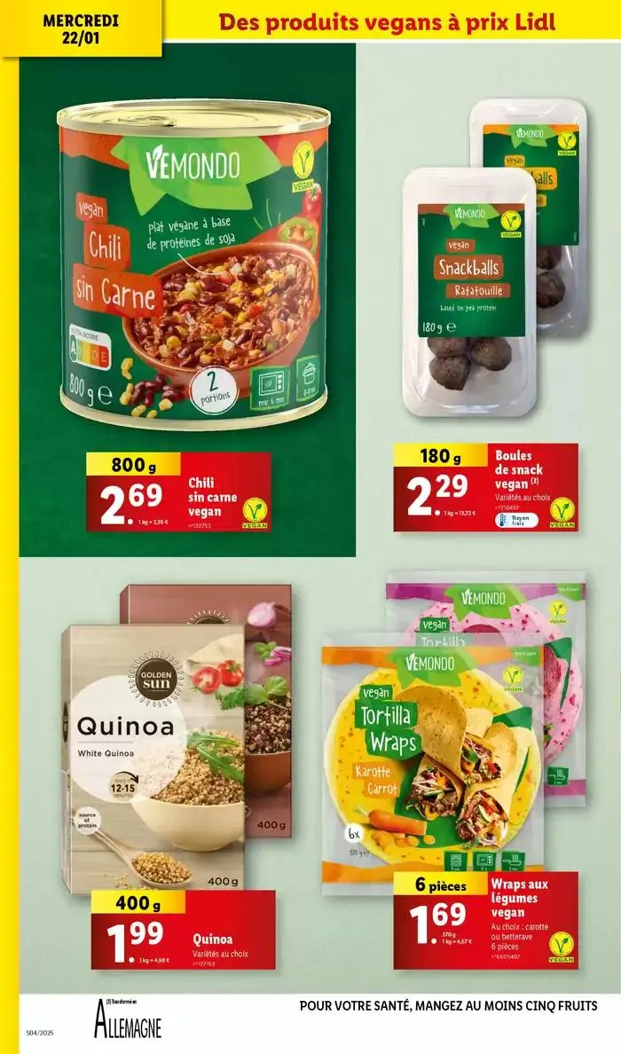 Lidl vous invite à un voyage culinaire en Asie avec leur gamme Vitasia! du 22 janvier au 28 janvier 2025 - Catalogue page 32