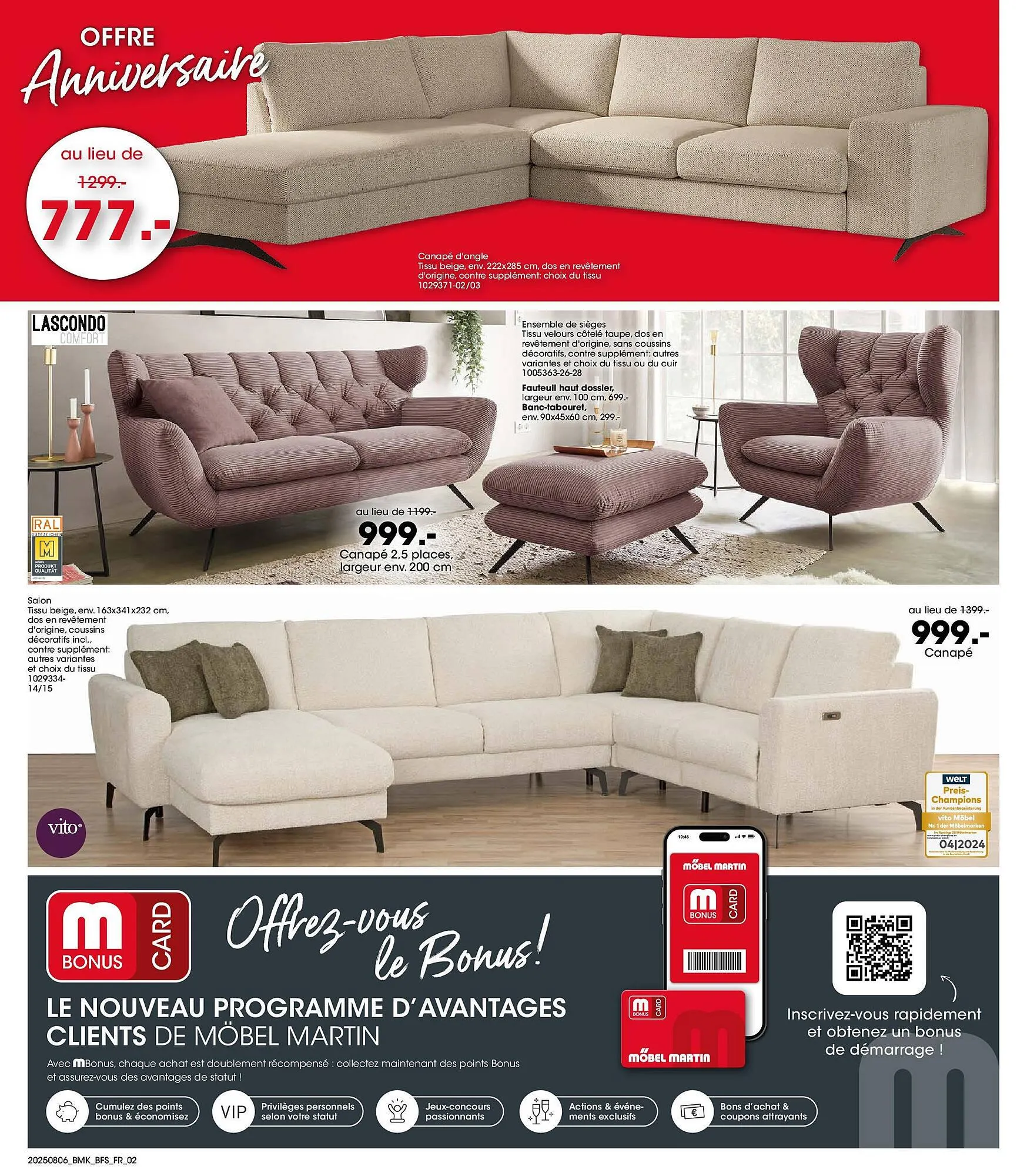Catalogue Möbel Martin du 5 août au 19 août 2025 - Catalogue page 2