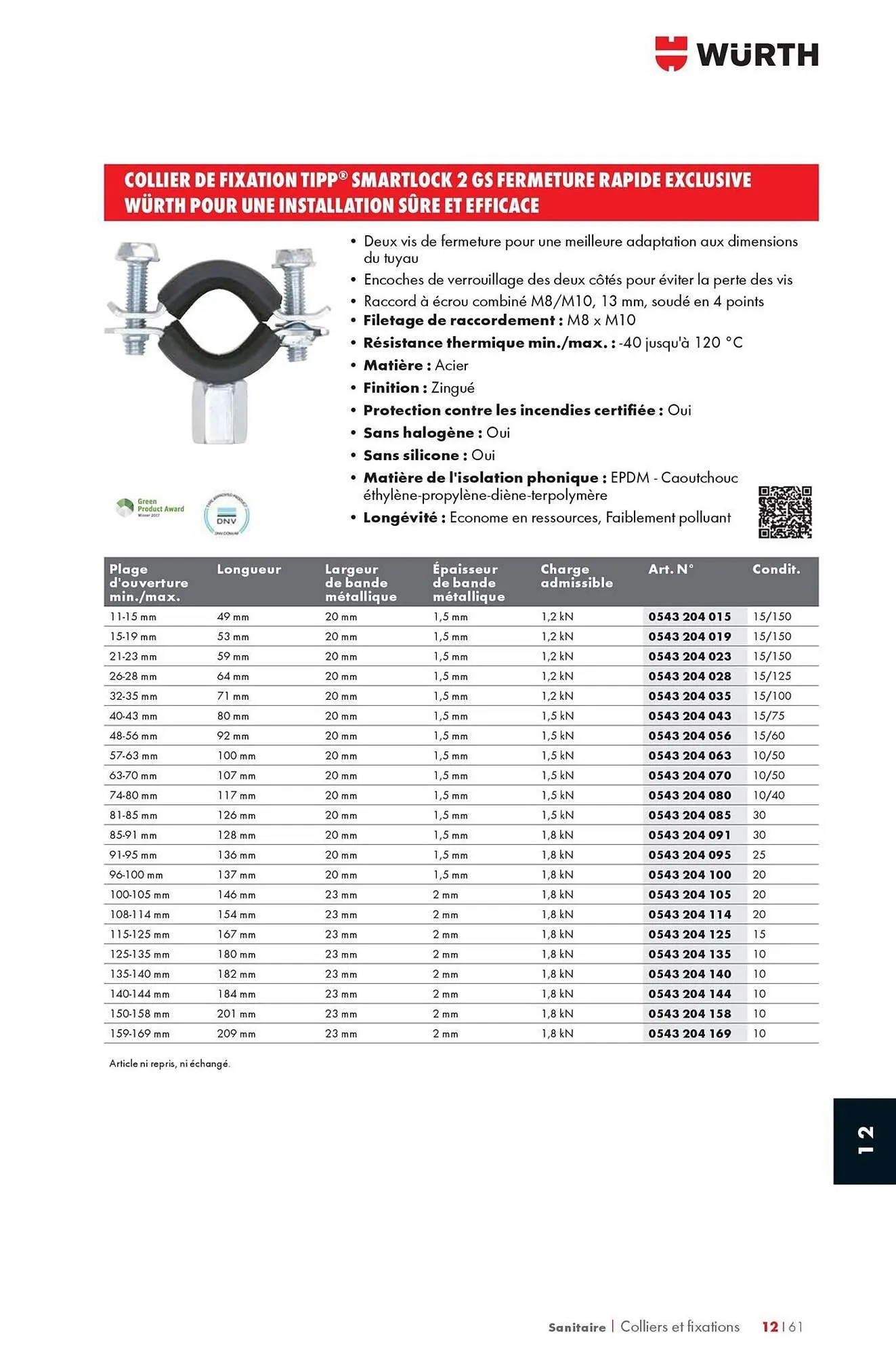 Catalogue Würth du 12 mai au 31 décembre 2025 - Catalogue page 1605