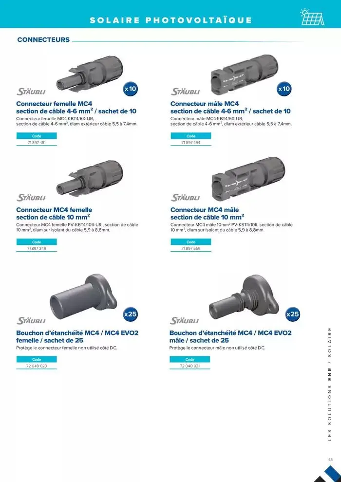 L'UNIVERS CHAUFFAGE, CLIMATISATION & PHOTOVOLTAÏQUE du 1 janvier au 31 décembre 2026 - Catalogue page 55