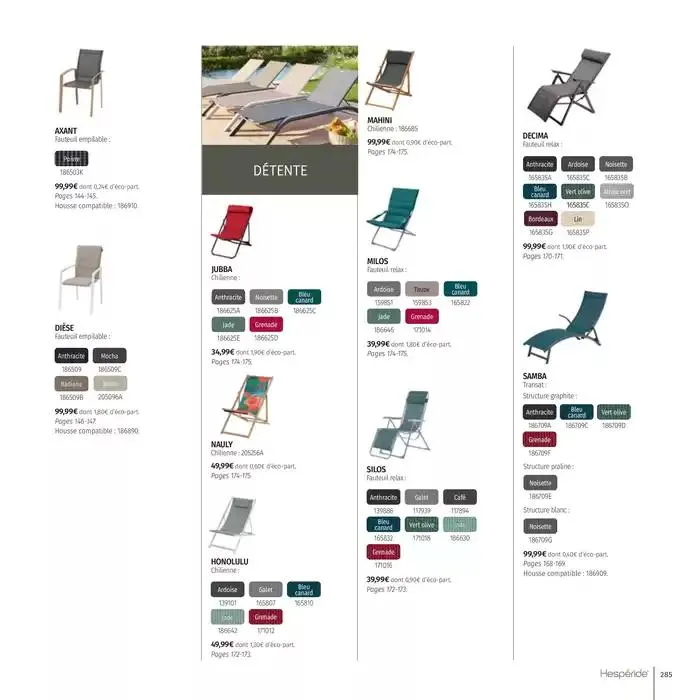 Catalogue Hespéride 2025 du 5 février au 31 décembre 2025 - Catalogue page 285