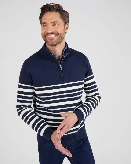 Pull col montant zippé