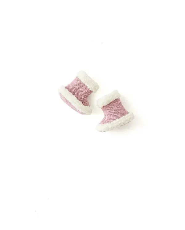Modèle Chaussons Bébé Hoshi Rose
