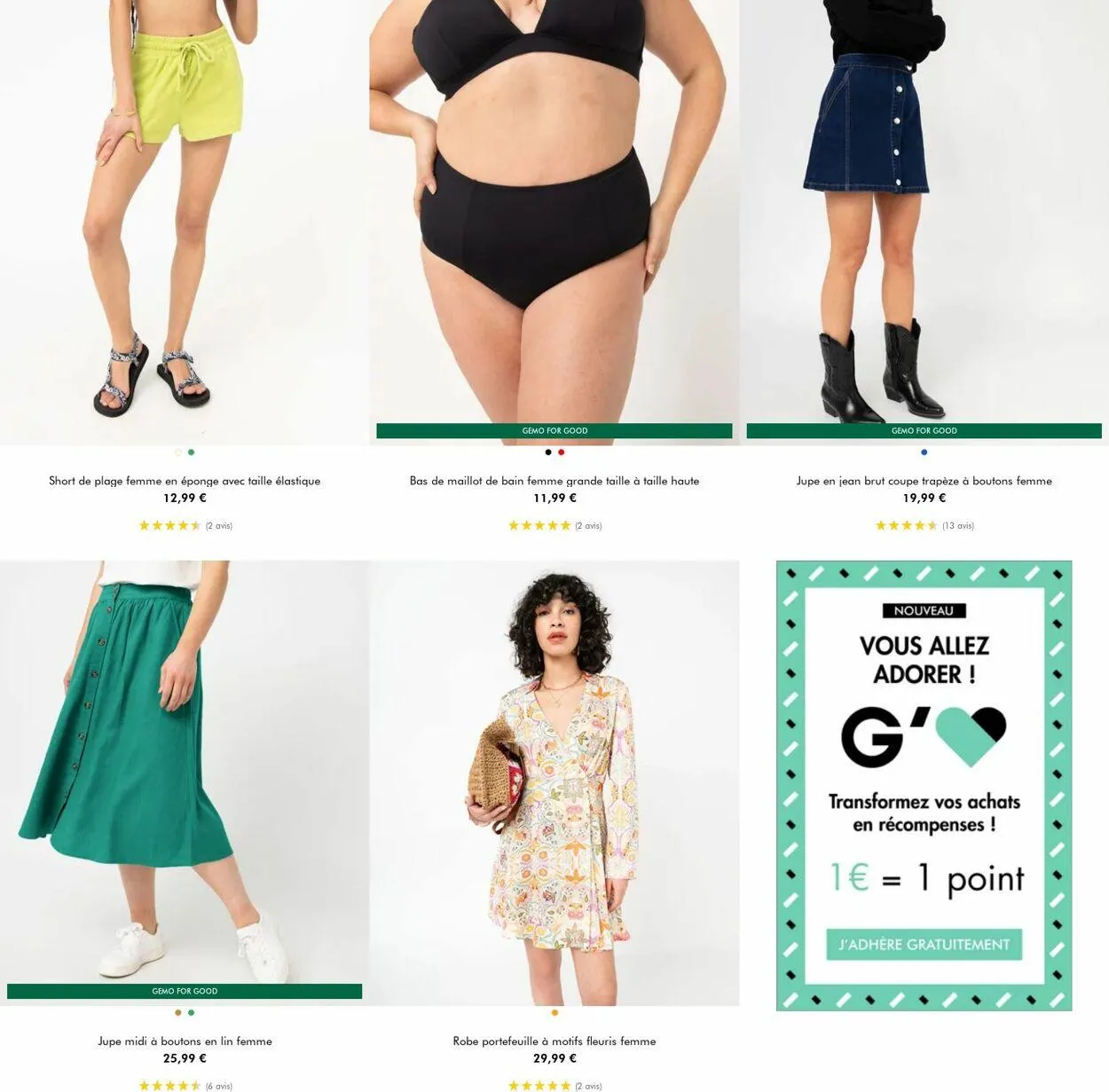 Gémo Catalogue actuel du 24 juillet au 6 août 2024 - Catalogue page 2