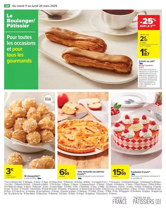 LES JOURS MEILLEURS AVEC LES PRODUITS CARREFOUR du 11 mars au 24 mars 2025 - Catalogue page 34