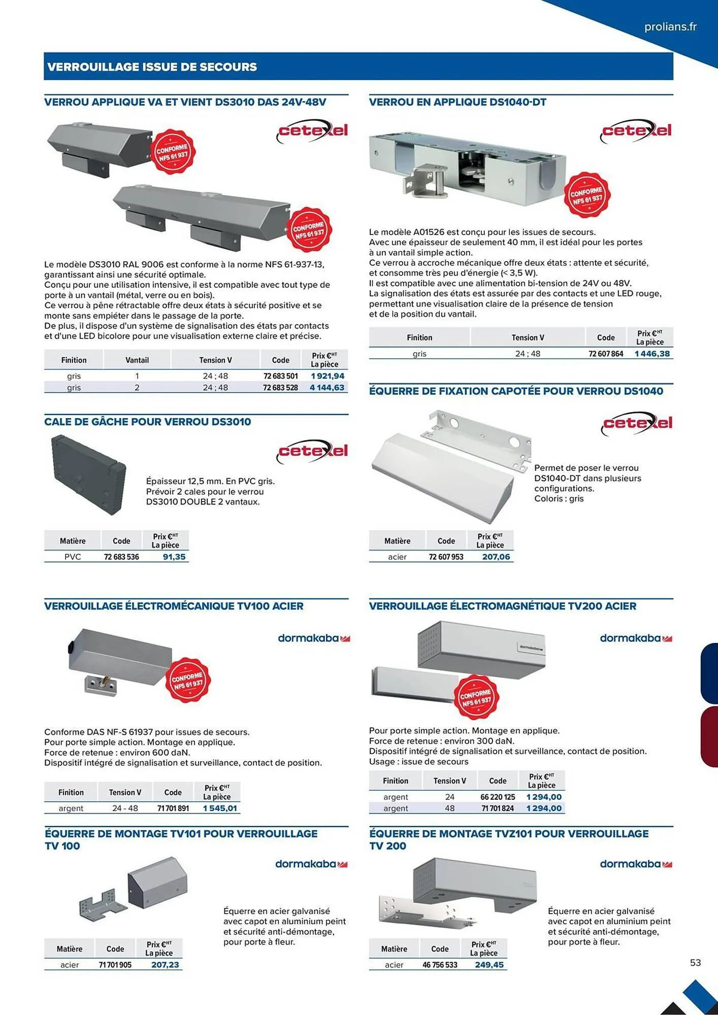Catalogue Prolians du 2 octobre au 31 décembre 2025 - Catalogue page 53