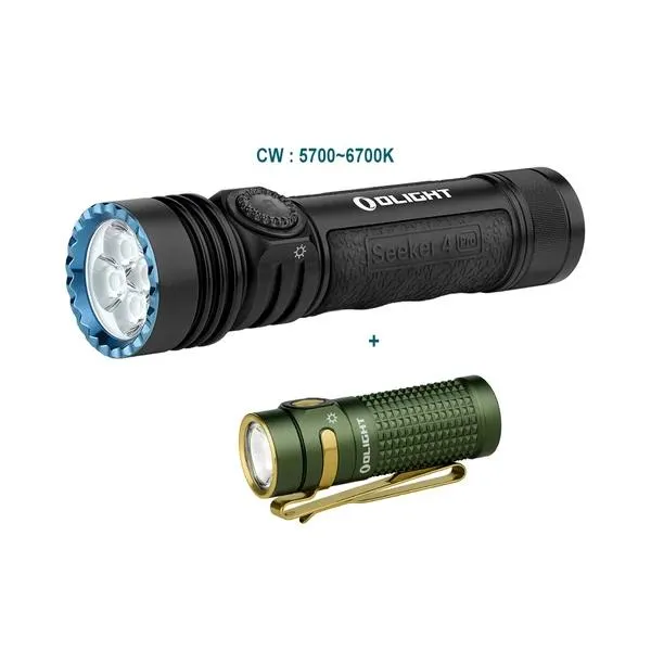Olight Seeker 4 Pro en pack