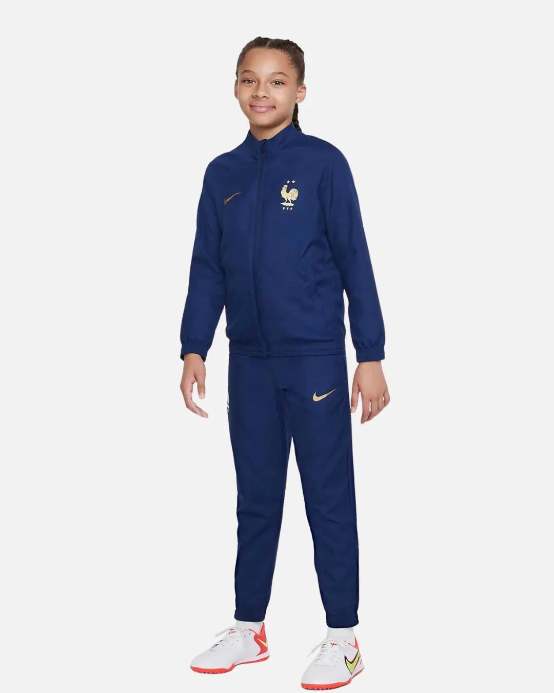 French Junior Team Tracksuit 2022 - Blue/Gold