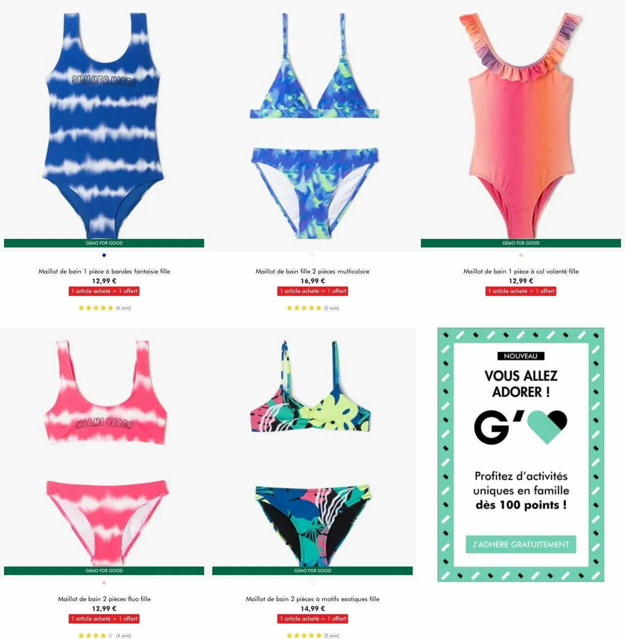 Gémo Catalogue actuel du 31 juillet au 13 août 2024 - Catalogue page 14